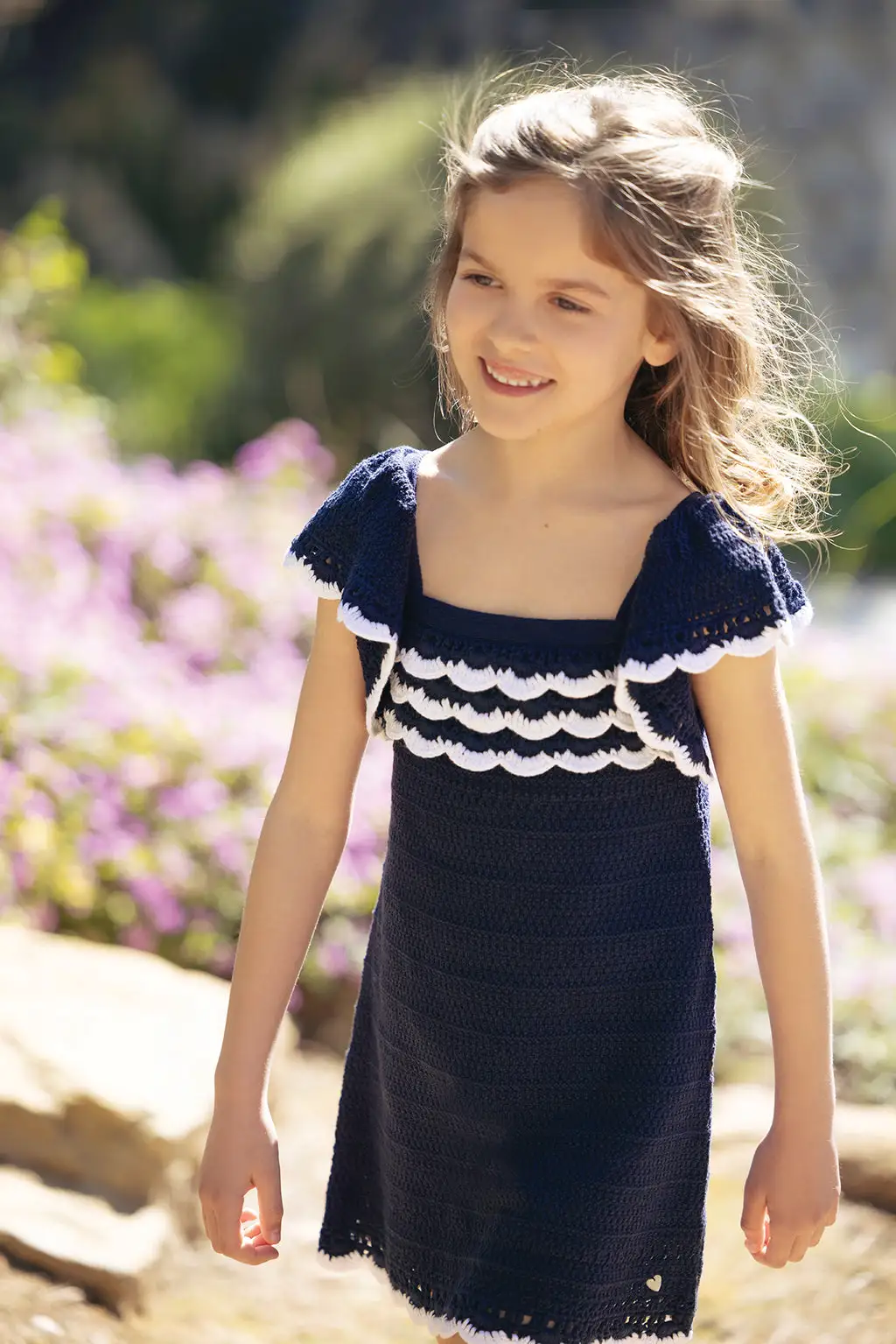 Robe Bleue Crochetée