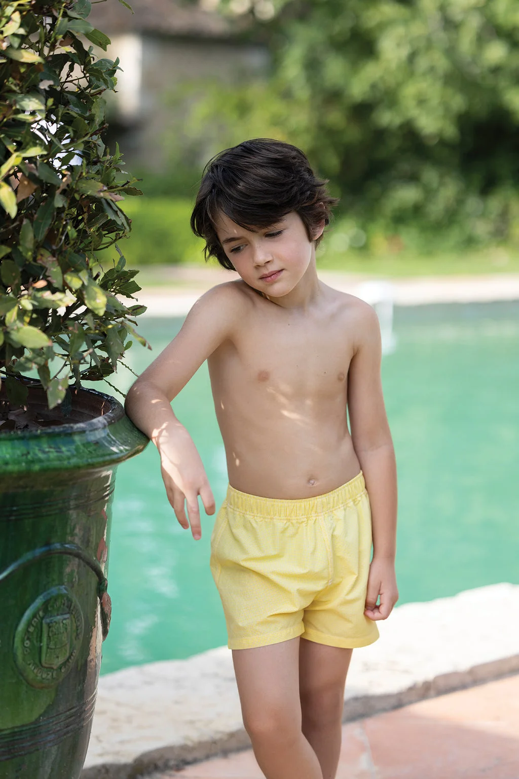 Short jaune